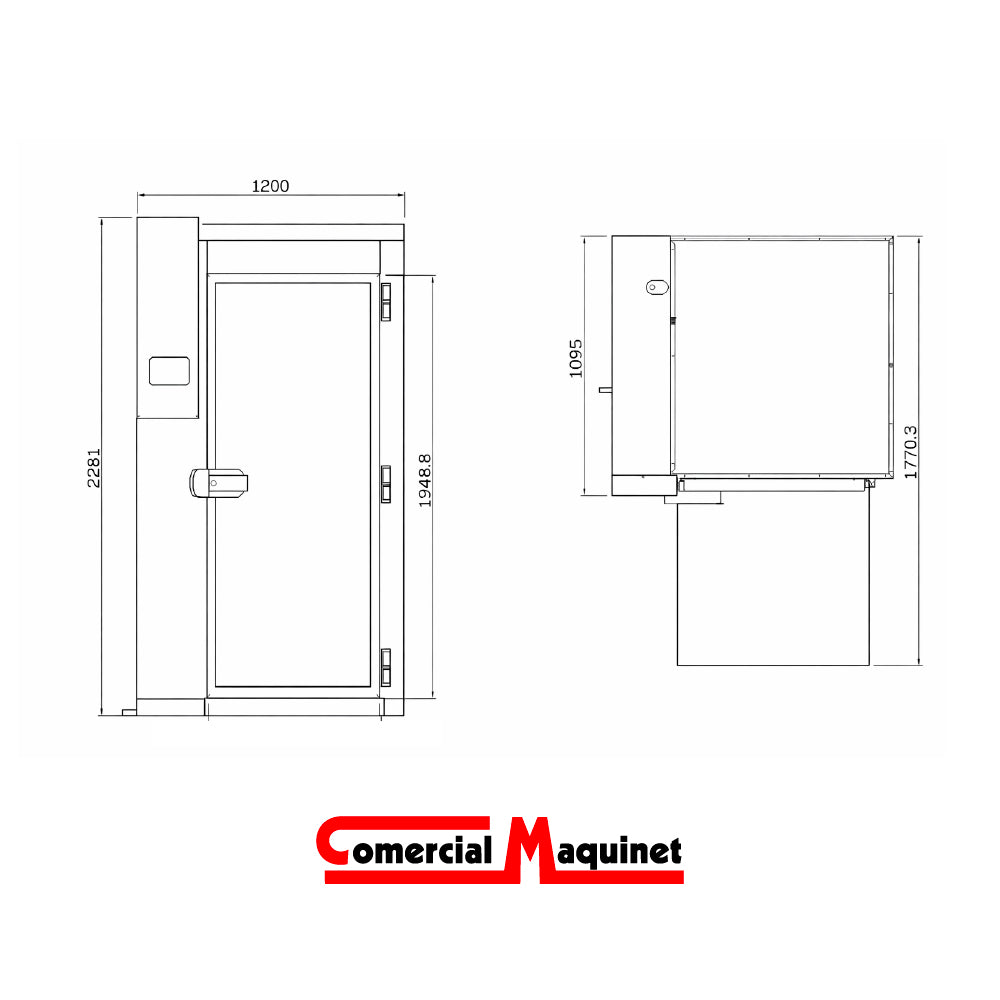 Abatidor 20 Bandejas GN 1/1 Modelo ABT201C Infrico