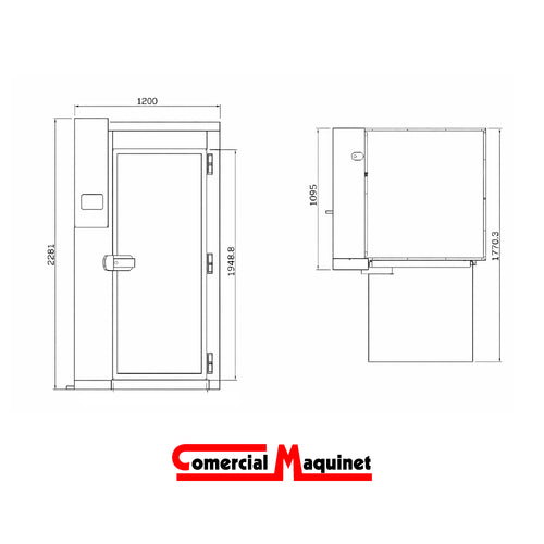 Abatidor 20 Bandejas GN 1/1 Modelo ABT201C Infrico