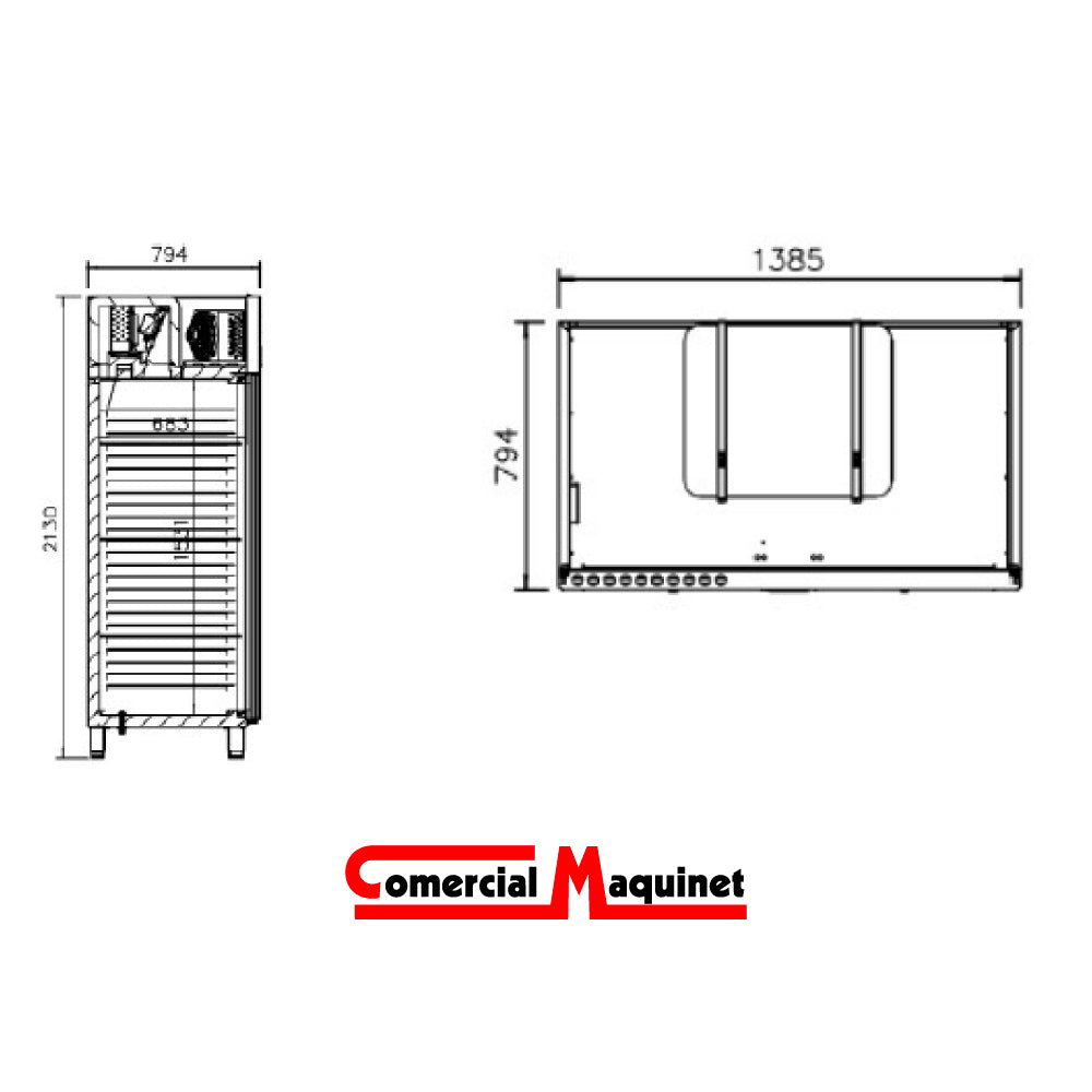 Refrigerador vertical 2 puertas agb1402cr