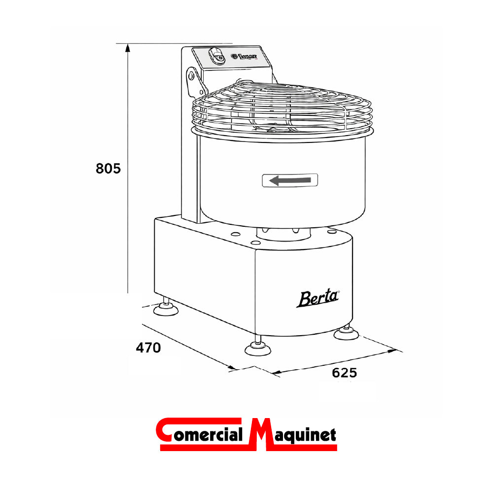 Amasadora Berta 25 220V FIMAR